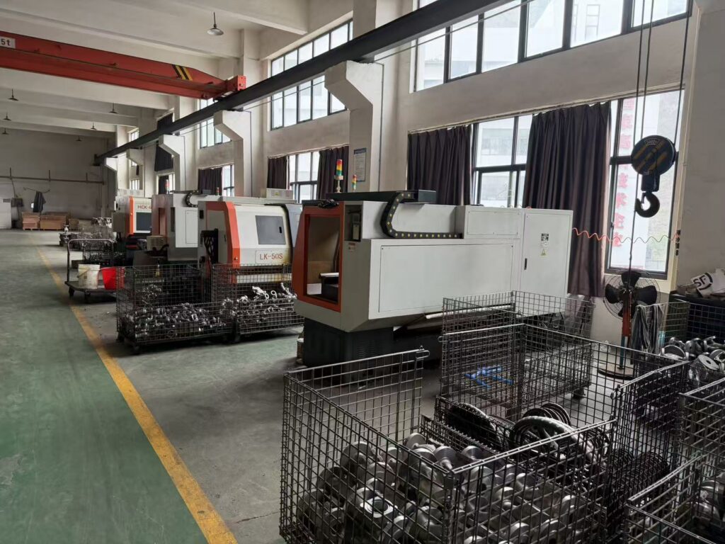 About Us CNC machining line for industrial valve components