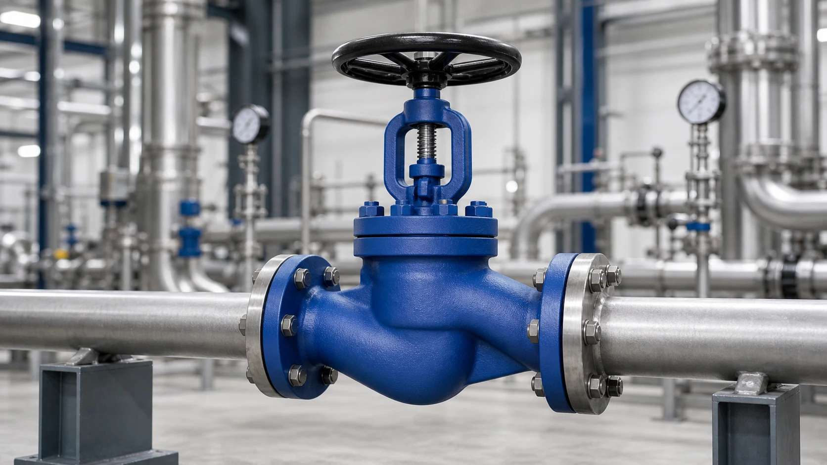 What Is a Bellow Seal Globe Valve? Bellow seal globe valve installed in industrial pipeline system