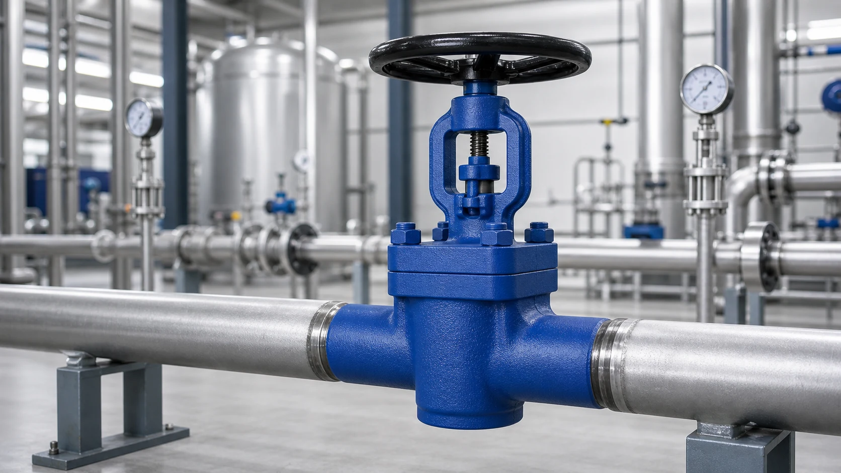 forged globe valve vc62 application in industrial installation Forged globe valve VC62 application in industrial installation