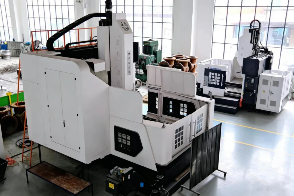 CNC machining equipment for industrial valve production