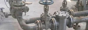 Valve station installed in industrial field pipeline