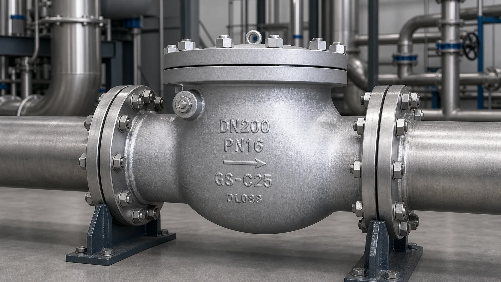 swing check valve vc67 application scene in industry Swing check valve VC67 application scene in industry